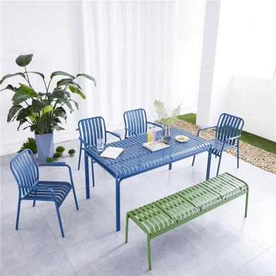 China Modern Outdoor Balcony Garden Furniture Table And Chair Aluminum Set for sale