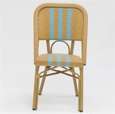 China China Foshan Modern Terrace Furniture Outdoor Leisure Aluminum Rattan Dining Chair for sale