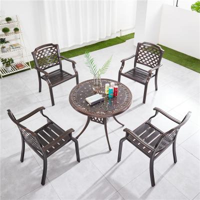 China 2021 hot sales modern die cast aluminum outdoor aluminum lounge seat luxury restaurant chair for sale