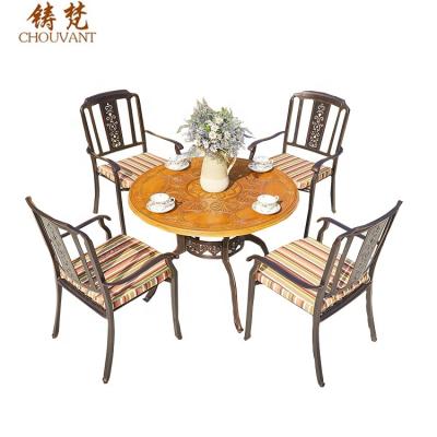 China EUROPEAN Simple And Luxurious Comfort Furniture Suitable For Yard Leisure Die Cast Outdoor Aluminum Chairs for sale