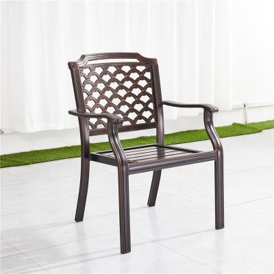 China Modern Aluminum Outdoor Rattan Leisure Chair Garden Single Tube Chair for sale