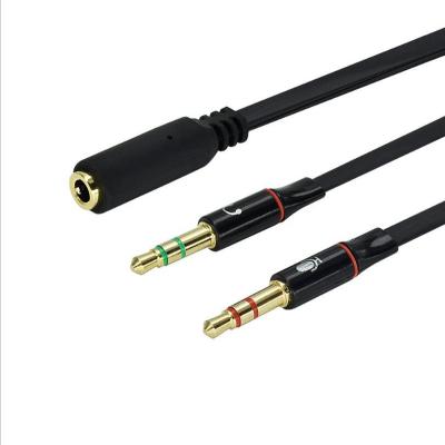 China Speaker For Computer 3.5mm Female 2 Cable To Earphone Mic Audio Y Splitter Male Dual 3.5mm AC08 for sale