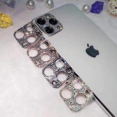 China Cellphone Diamond Bling Tempered Glass Camera Lens Screen Protector Camera Lense For iphone 11 pro Max Tempered Glass For iphone 11 Camera Cover CP02 for sale