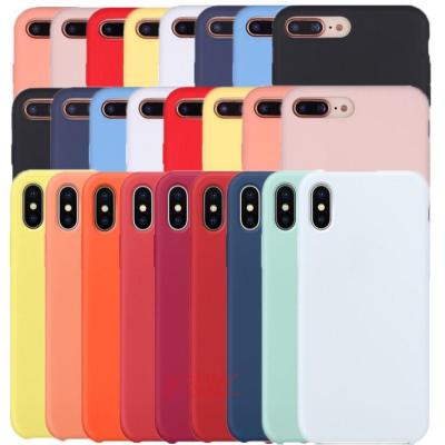 China Liquid Silicon TPU Soft Phone Case For Samsung Galaxy S10 S20 S20 Ultra A11 A10 A30 A40 A51 A70 With LOGO Black Cover MPC12 for sale