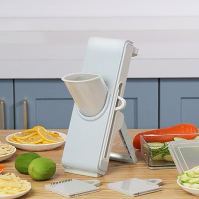 China Amazon Best Selling Adjustable Mandoline Slicer Viable Vegetable Cleaver 3 Options Slicing Slicer For Kitchen Vegetable Cutter for sale