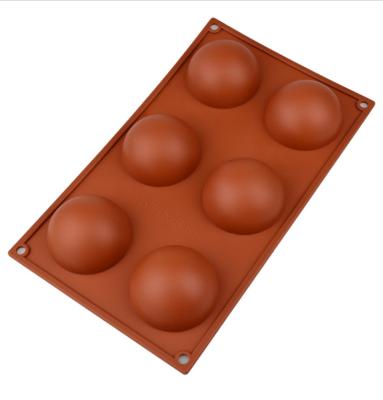 China Amazon Viable Hot Sale Silicone Molds For Baking Wholesale 3D Sphere Shape Mousse Cake Mold Chocolate Bomb Dessert Molds for sale