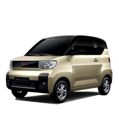 China Mini ev hongguang wuling metal car 4 wheel 4 seats electric car for sale