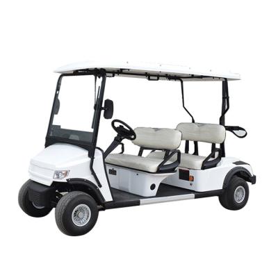 China Cheap Metal+Plastic 4Wheel 4 seater golf trolley mini golf carts electric golf cart for sale