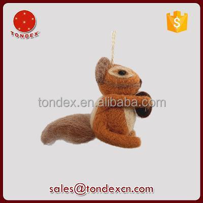 China Christamas Christmas Home Decoration 2017 New Handmade Woolen Animals Christmas Ornaments for sale