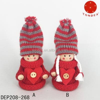 China Pure Wool Pure Wool Made In China Cheap Tree Santa Dolls Decoration Festival Products for sale