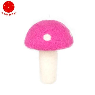 China Colorful Yarn Yarn Christmas Mushroom Decoration for sale