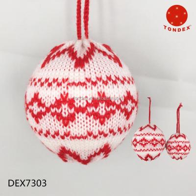 China Christamas Home Decor Christamas Home Decor Handmade Knitted Christmas Balls for sale