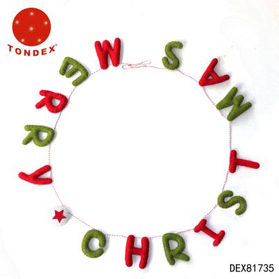 China Handmade Christmas decoration letter wreath, Christmas tree decoration, home decoration for sale