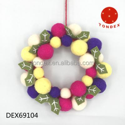 China New Product Cute Christmas Santa Wreath Christmas Decoration Christamas Decoration for sale