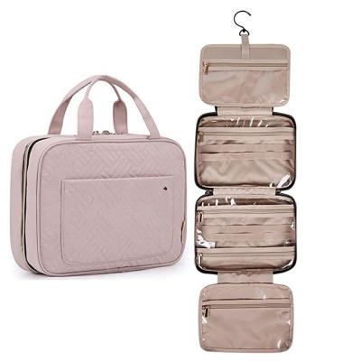 China Polyester Travel Toiletry Bag Hanging Cosmetic Make Up Organizer For Women And Men for sale