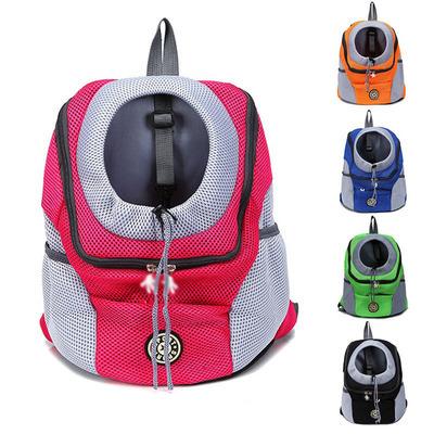 China Breathable Outdoor Portable Pet Backpack Drawstring Mesh Pet Bag Adjustable Pet Dog Carrier Bag for sale