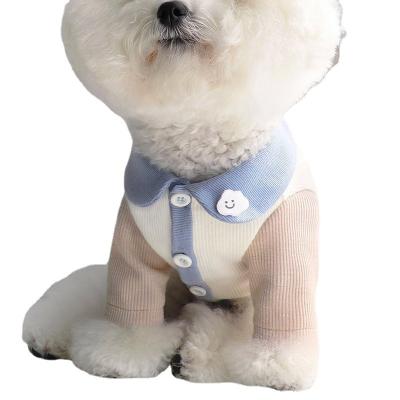 China Classic Stocked Fashion Collar Puppy Pets Coat Cute Cotton Polyester Dogs Jacket Clothing for sale