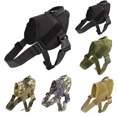 China Stocked Tactical Dog Harness Military Tactical Dog Harness With Adjustable Buckle Tactical Dog Harness Military Vest for sale