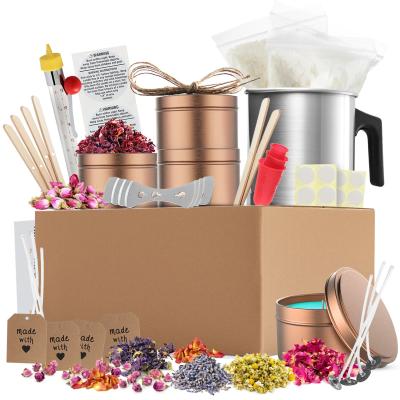 China 2022 High Quality Customized Scented Soy Wax DIY Craft Candle Making Kit Birthday Gift for sale