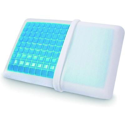 China Memory OEM Fashion Removable Memory Foam Pillow With Cooling Gel For Bed for sale