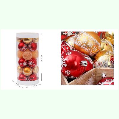 China Gold Decorated Balls Christmas Tree Pendants Christmas Decorations 6cm24 Sets Decorated Balls for sale