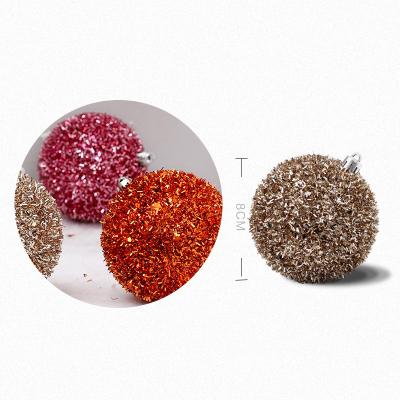 China Christamas Home Decor Christmas Tree Decorations Christmas Balls with Glitter for sale