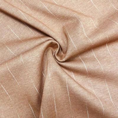 China Manufacturer Stain Resistant Herringbone 45%Cation 20%Rayon 30%Poly 5%Spandex Striped Jacquard Knit Fabric For Jacket Apparel for sale