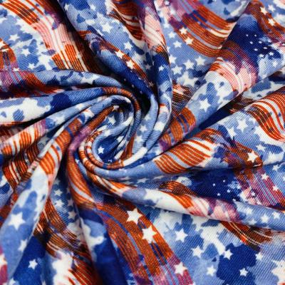 China Custom Printing Yummy Memory Polyester Spandex 4 Way Stretch Lyctra Knitted Fabric For Sale for sale