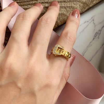 China Minimalist Soft Chain Snake Ring Female Elegant Luxury Jewelry Rings for sale