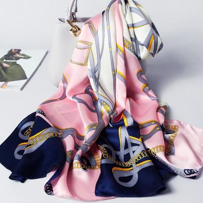 China Square China Manufacturer Custom Printing Silk Neck Scarf Printing Ladies Scarf for sale