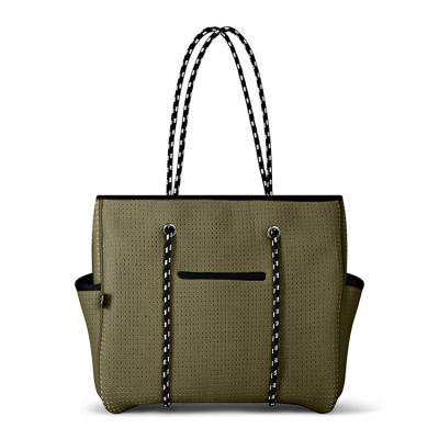 China Other Custom Made Ladies Handbag Shoulder Bag Neoprene Summer Travel Beach Outdoor Bag for sale