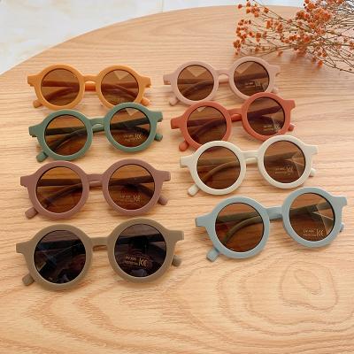 China Fashion sunglasses wholesale Korean version of the new children's glass men's sunshade the retro frosted personalized sunglasses to frame men's women for sale