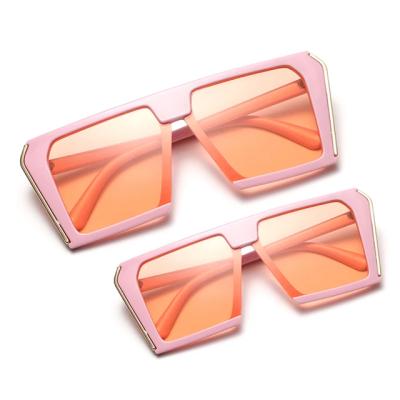 China Fashion Sunglasses 2022 Parent-child Trend Fashion Big Frame Luxury Oversized Bags Sunshade Spot UV Protection For Women for sale