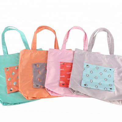 China Folding Handle New Fashion Portable And Foldable Shopping Bag for sale