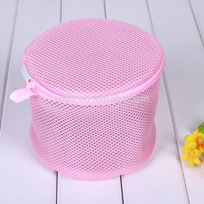 China Modern Blue Bra Bag Laundry Bra Wash Bag, Sandwich Material Bra Laundry Bag, Durable Wash Bag With Zipper for sale