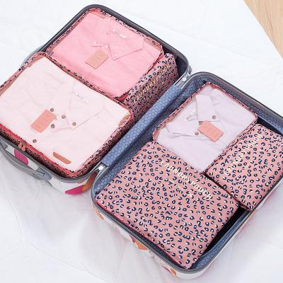 China Fashion Factory Wholesale Customizable Printed Oxford Travel Bag Mesh Bag Pocket Set Travel Storage Bag for sale