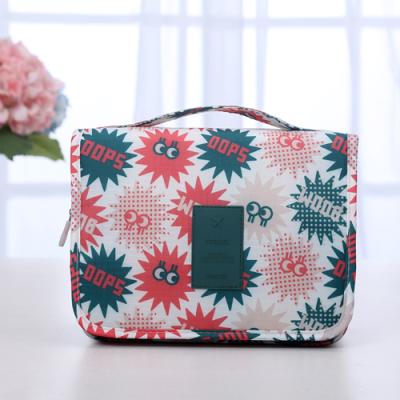 China New Fashion Raincoats Make Up Storage Cosmetic Bag Travel Cosmetic Bag With Hook for sale