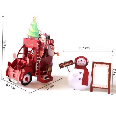 China Europe Newcomer Personalized Christmas Gift For Kids Merry Christmas 3D Tree Pop Up Christmas Card for sale