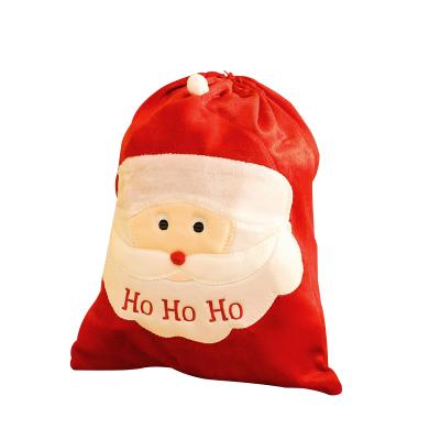 China Wholesale Drawstring Bag Eco - Friendly Ready To Ship Large Canvas Santa Sack For Christmas for sale