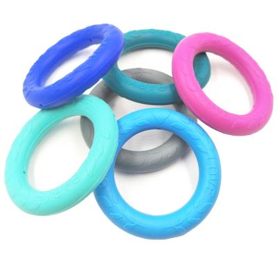 China Eco-Friendly Baby Silicone Teether Toy Baby Shower Gift Rings Silicone Baby Teether For Mouth Explore Them for sale