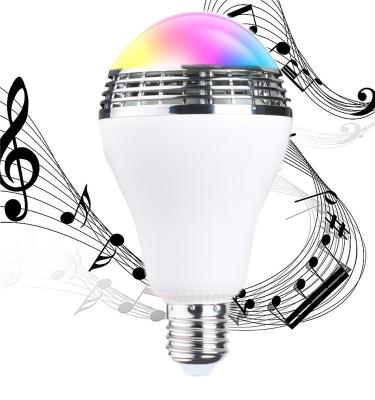 China Desktop 9W E27 Color Changing RGB Wifi Smart Bulb Speaker Light Disco Remote Control Colorful Led Music Led Bulb, RGB Lamp for sale