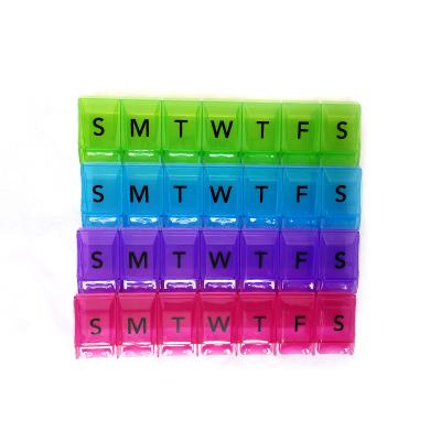 China pp 7 days plastic pp pill box pill organizer for travel for sale