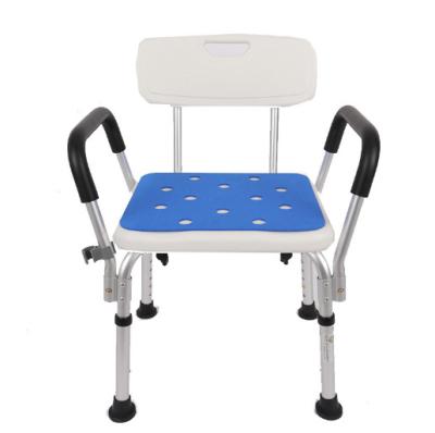 China Aluminum Alloy Medical Shower Chair And Bath Seat With Back And Arms for sale