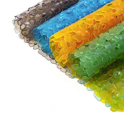 China Sustainable Anti-Slip Safety Shower Mat PVC Bathroom Bath Mat for sale