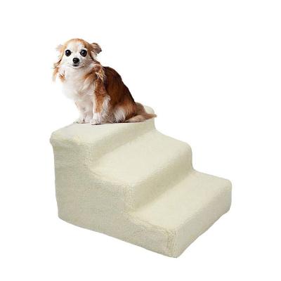 China Stable Plush Stable Plastic Multicolor Pet Carrier Portable Foldable Dog Ladder Stairs for sale