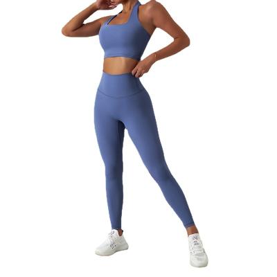 China Breathable Workout Set 3 Piece Womens Womens Active Wear Gym Clothing Gym Fitness Workout Legging Set Long Sleeve Jacket Yoga Set Gym Clothing for sale