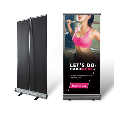 China Advertising Custom Outdoor Display Picture Roll Banner Display Rack Pull Roll Up Banners Stands With Logo And Stand for sale