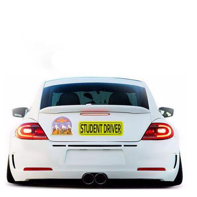 China Customized Cute Magnetic Bumper Design Hello Kitty Car Sticker for sale