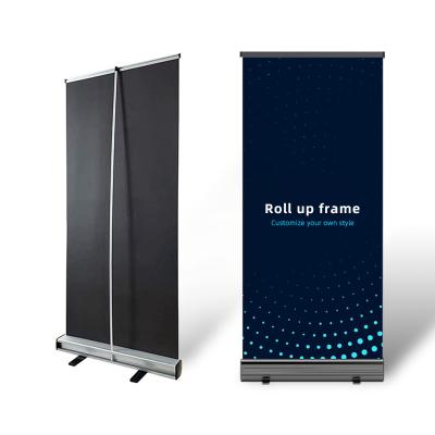 China Retractable 80 200 100 200 120 200cm Portable Media Pull Up Display Stand Roll Up Banner China Custom Aluminum Bag PVC Packing Graphic for sale