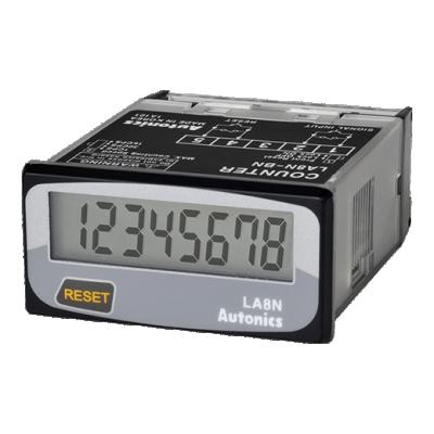 China Autonics LE8N-BF Industrial Contract Indicator Hour Meter 8 Digit LCD Digital Timers for sale